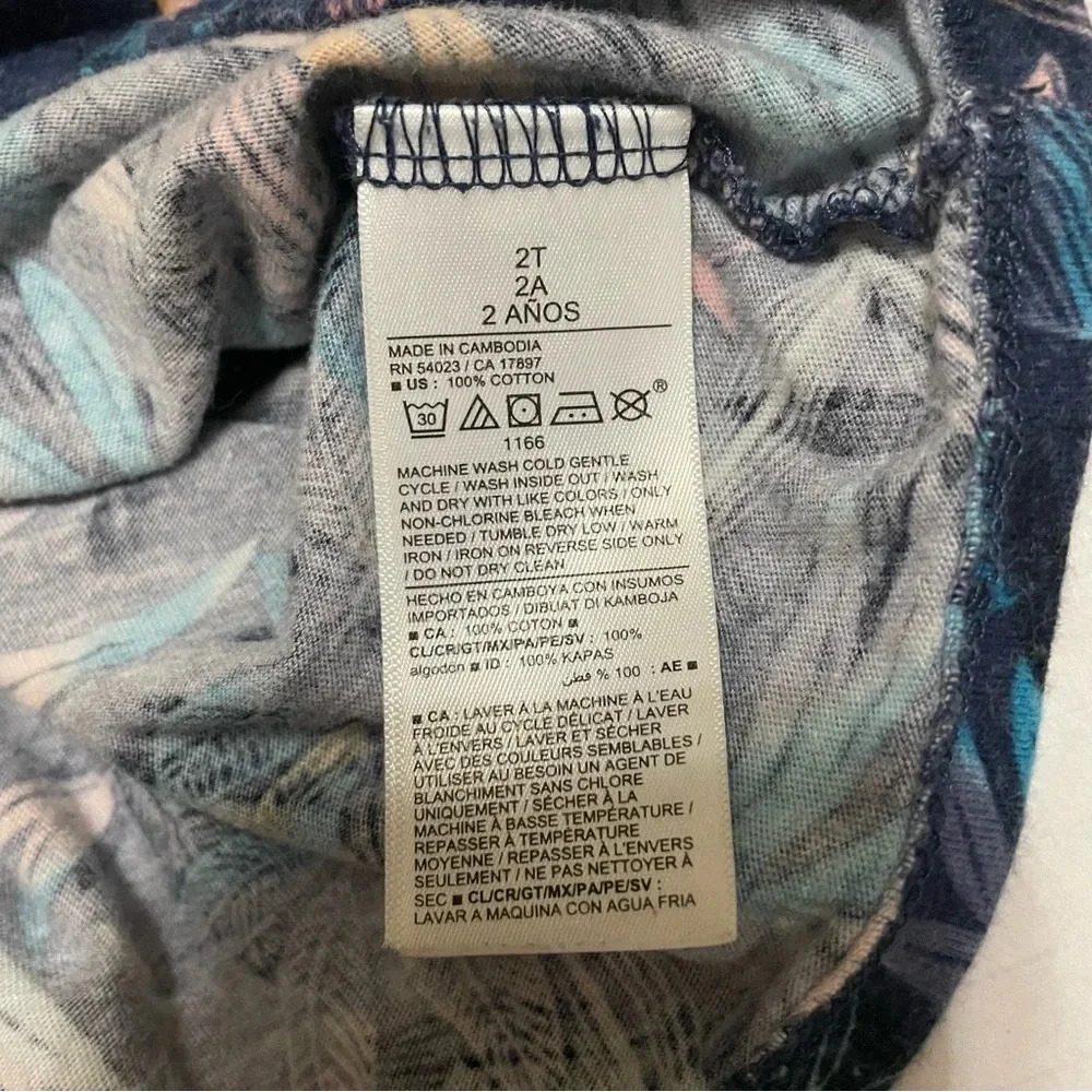 OLD NAVY COLORFUL FERN TODDLER DRESS - Picture 3 of 3